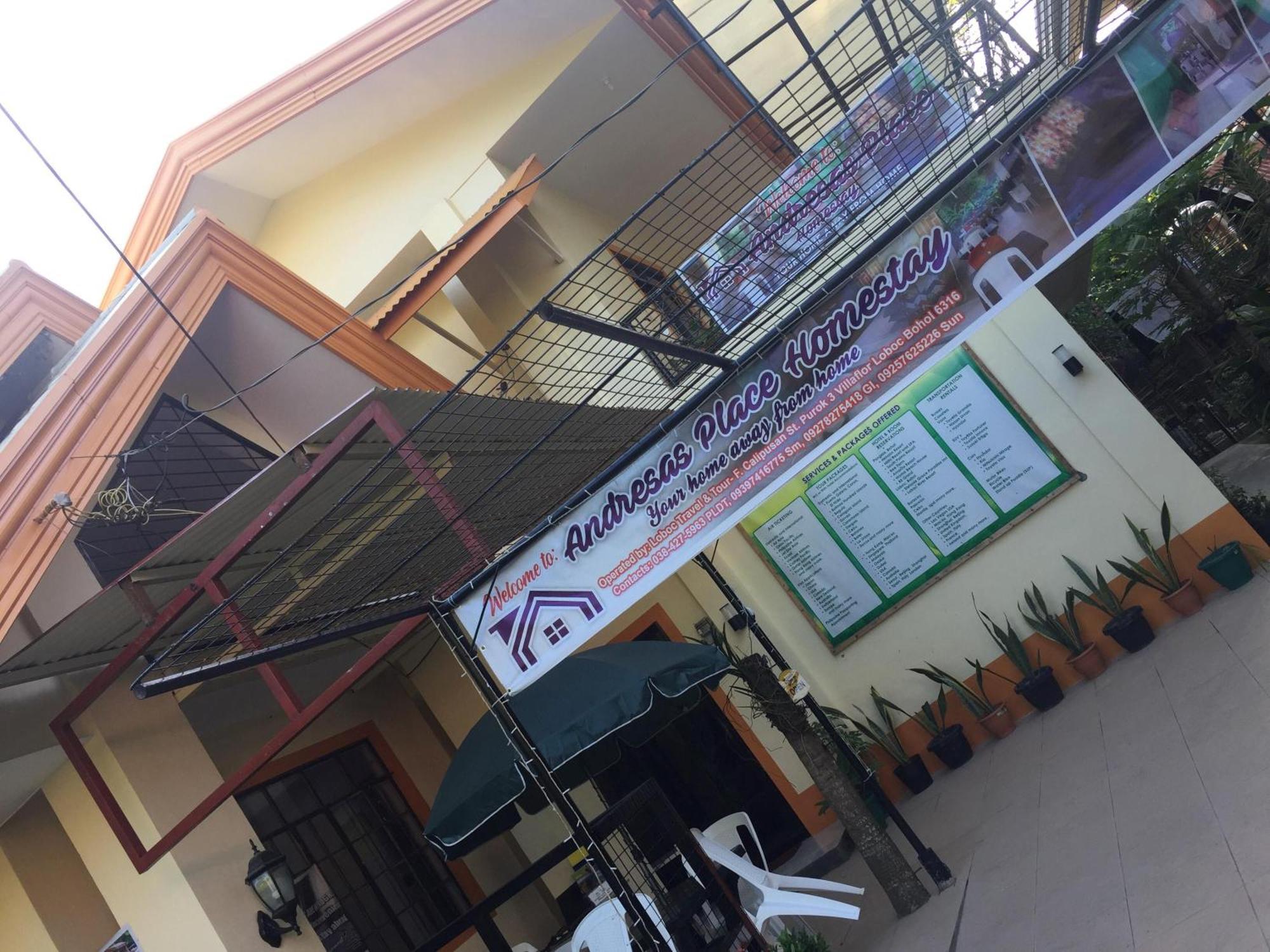 Andresas Homestay Loboc Eksteriør billede